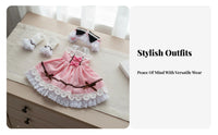 1/6 Scale Doll Dress Clothes Outfits Dress Set for Girls, Pretend Play, Cake Decoration