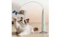 Interactive Butterfly Feline Toy Automatic Suction Cup Feline Wand