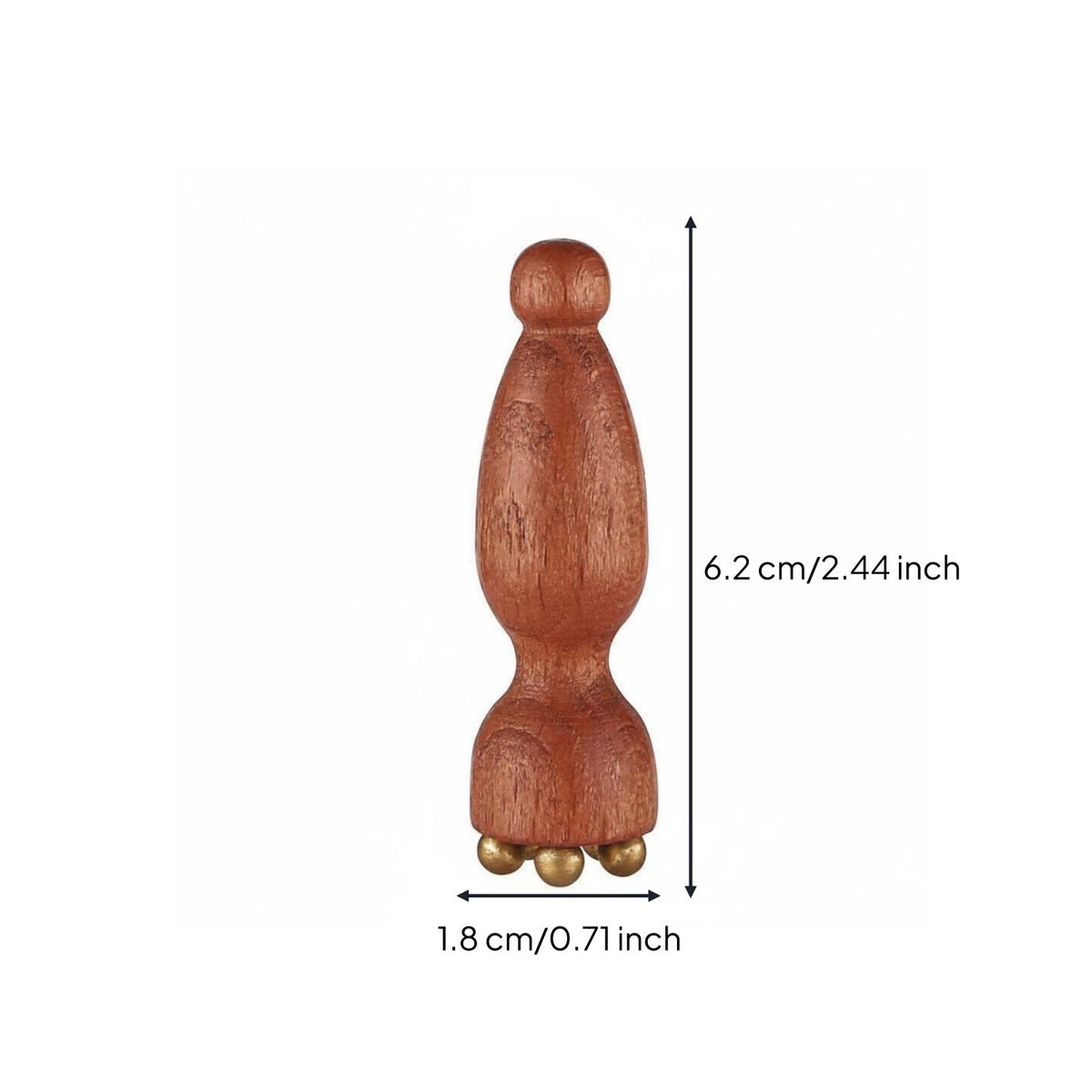 2 Pieces Acupressure Massage Stick Multi-Ball Tip Reflexology Tool Deep Tissue