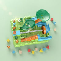 Marble Game Hand-Eye Coordination Mechanical Track Puzzle Interactive Play Obstacle Course Toy for Tabletop