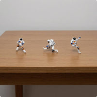 3 Pieces 1:64 Astronaut Figure Desktop Decor Display Item for Desk Decoration