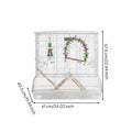 Large Bird Breeding Enclosure Splash-Proof Clear Acrylic Bird Enclosure Easy To