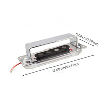 4-String Bass Bridge Pickup Pole Pieces Ceramic Bass Pickup Metal Cover Musical Equipment