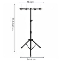 Cowbell Stand Portable Folding Cowbell Holder Metal Percussion Mount Stand for Audio Studio