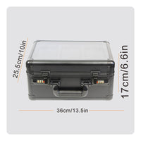Aluminum Card Briefcase Transparent Lid PSA Card Carrying Case Shockproof