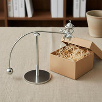 Metal Balancing Tumbler Conversation Starter Kinetic Art Balance Toy for Office
