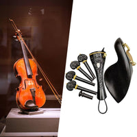 Tailpiece Chinrest Pegs Endpin Set Warm Tone Violin Accessory Kit Stable Tuning