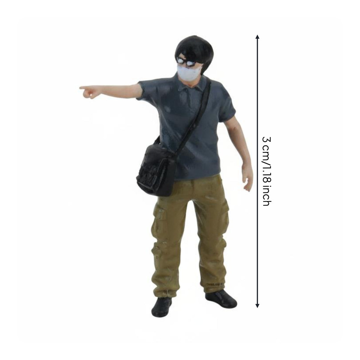 1:64 Scale Man Figurine Simulation Design Tiny People Figurine