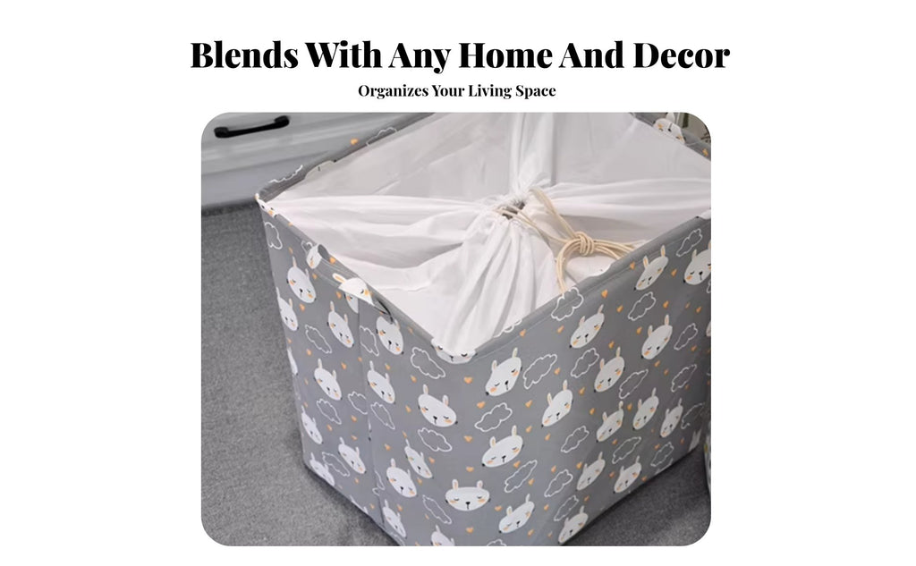 creaturethe contentsed Nursery Basket Large Capacity creature Face Drawstring Hamper
