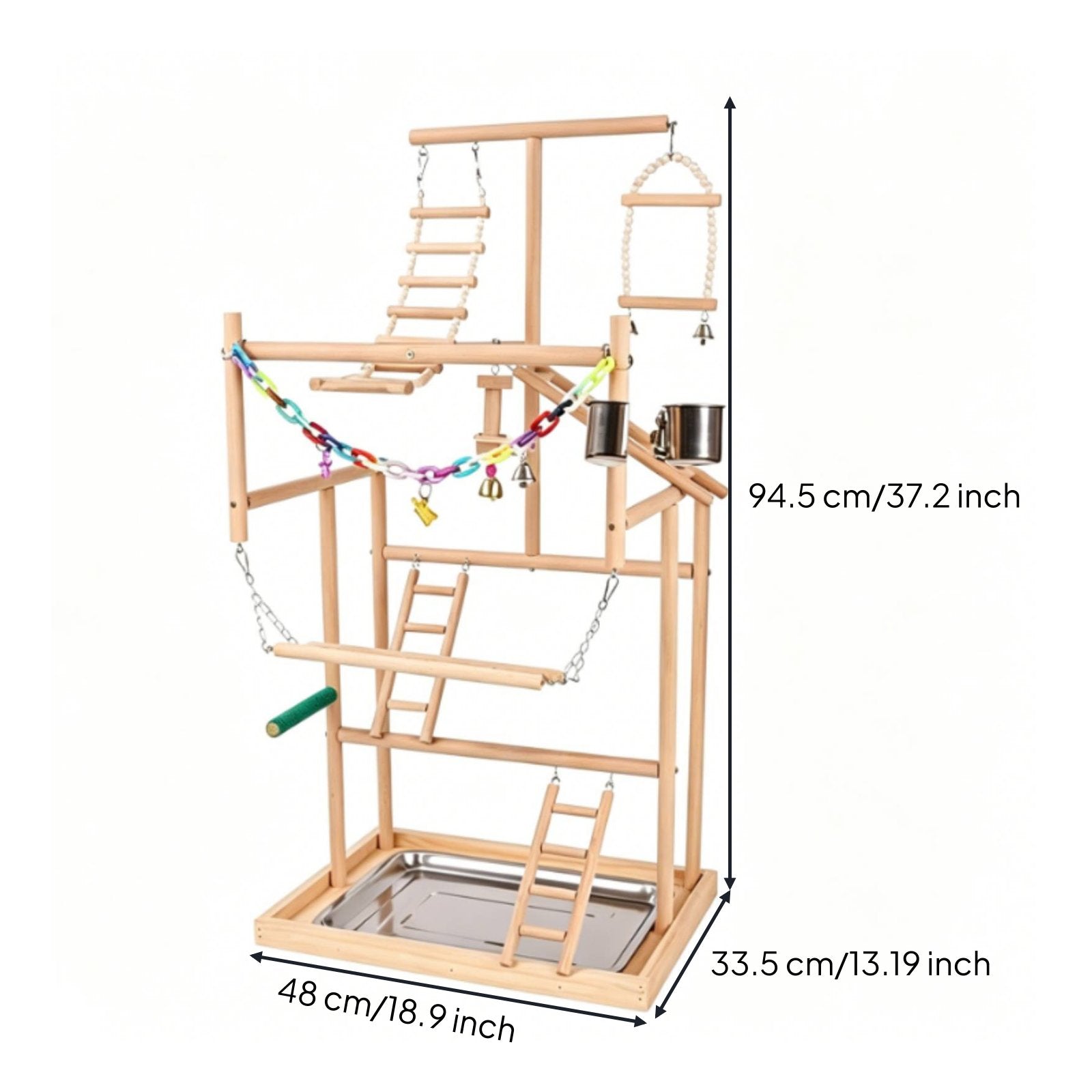 Parrot Activity Center Multitiered Parrot Playstand Sturdy and Stable