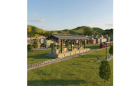 HO Scale Train Station Platform Easy Assembly HO Scale Station Platform Painted