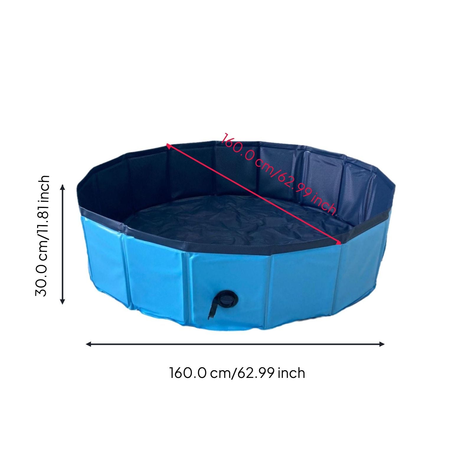 Foldable PVC pool for kids, pets
