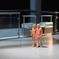 Miniature Couple Figures Micro Photography Couple Figurine Set Detailed