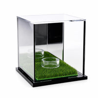 Grass-Lined Display Case Bonded Construction Acrylic Display Case Reflective