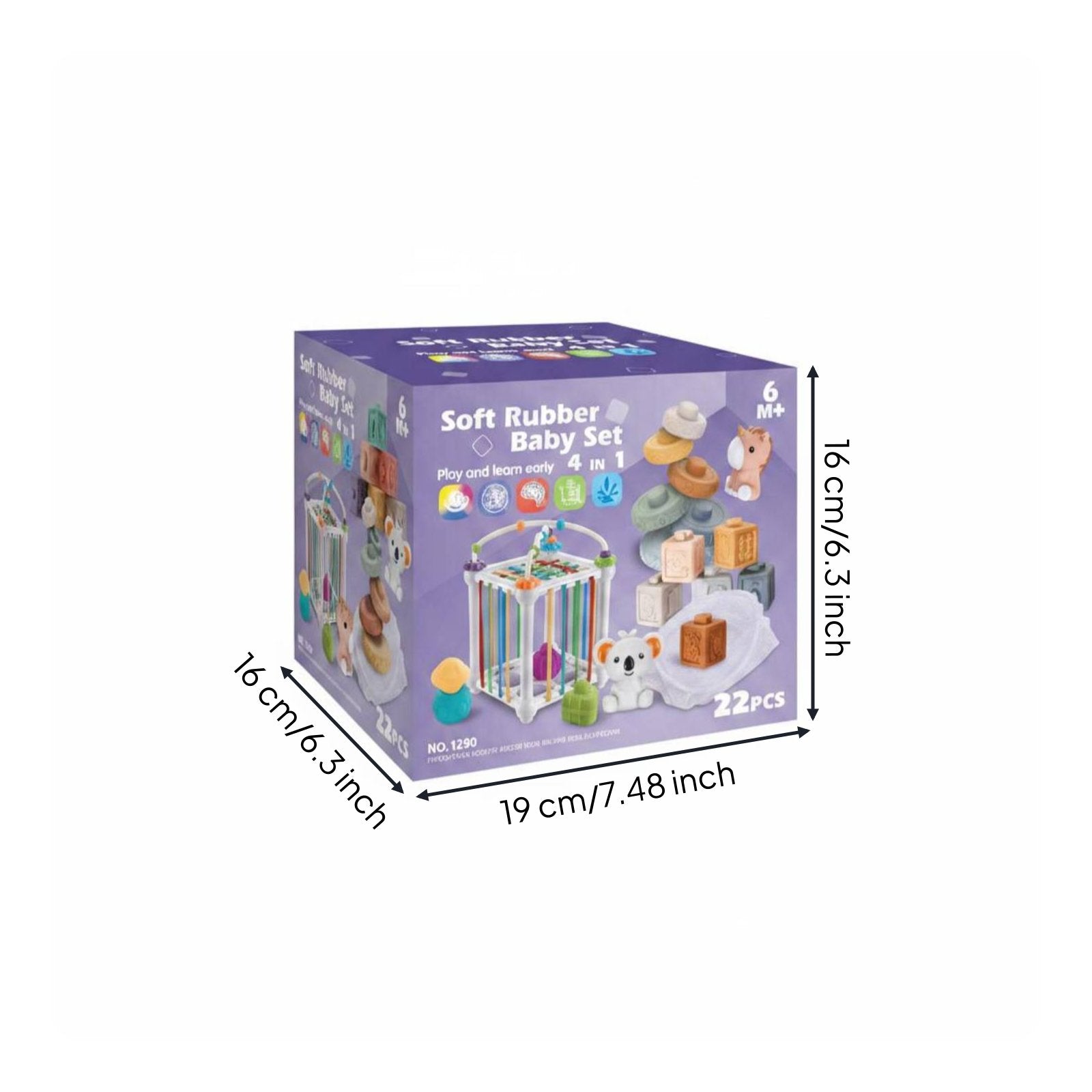 Soft Stacking Blocks Textured Silicone Baby Blocks Fine Movement Skills