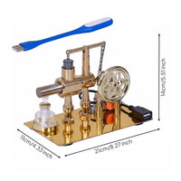 Stirling Engine Model Educational Engine Generator Model Metal Body for Students