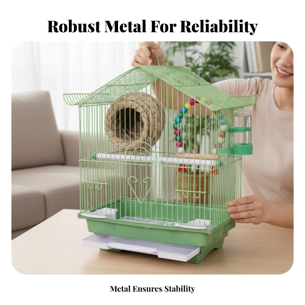 Rolling Parrot enclosure Large Size avian Enclosure Breeding Design for Indoors, Home