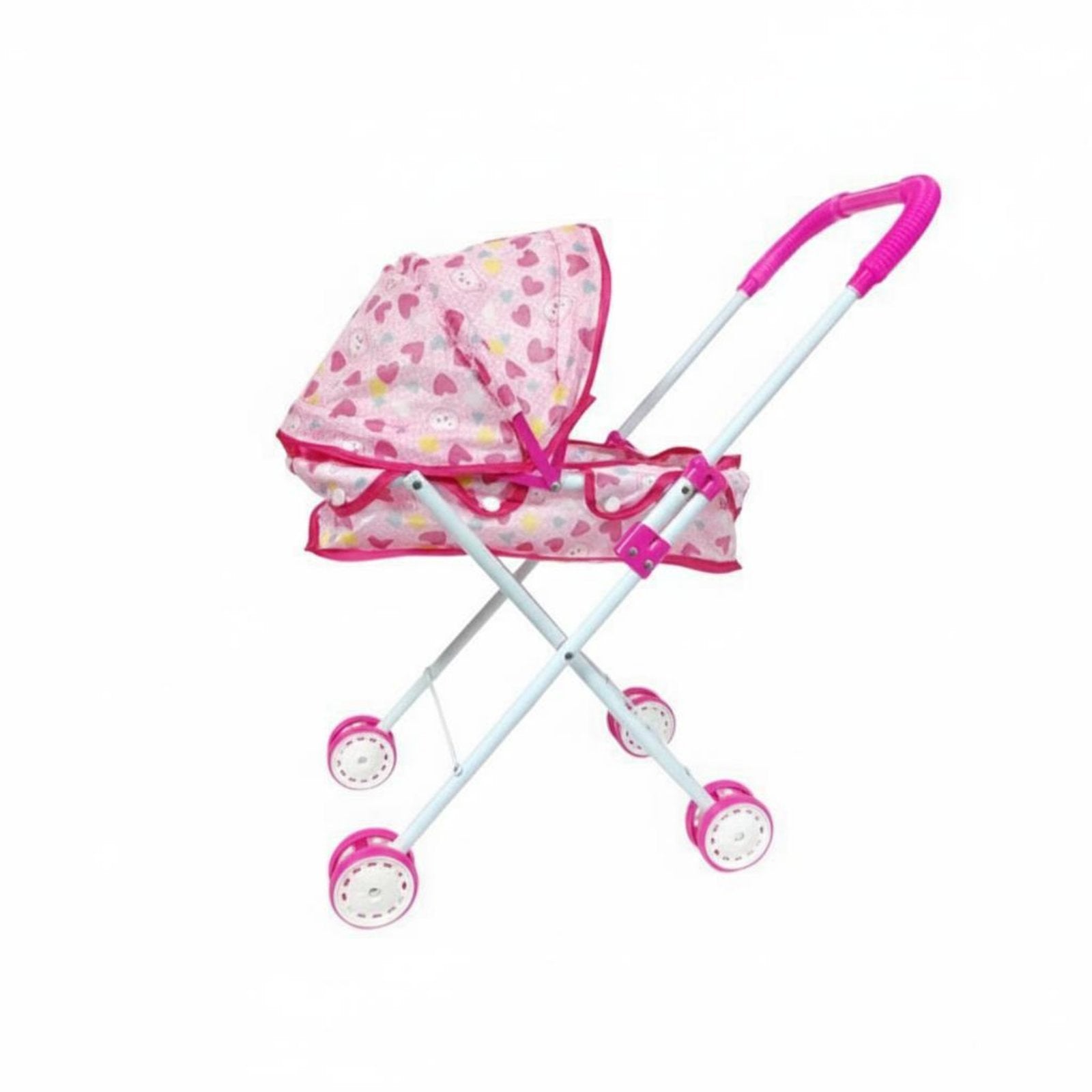 Foldable Doll Baby Carriage Realistic Design Baby Doll Baby Carriage Storage