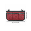 Wheelchair Side Pouch Adjustable Straps Stroller Side Organizer for Seniors