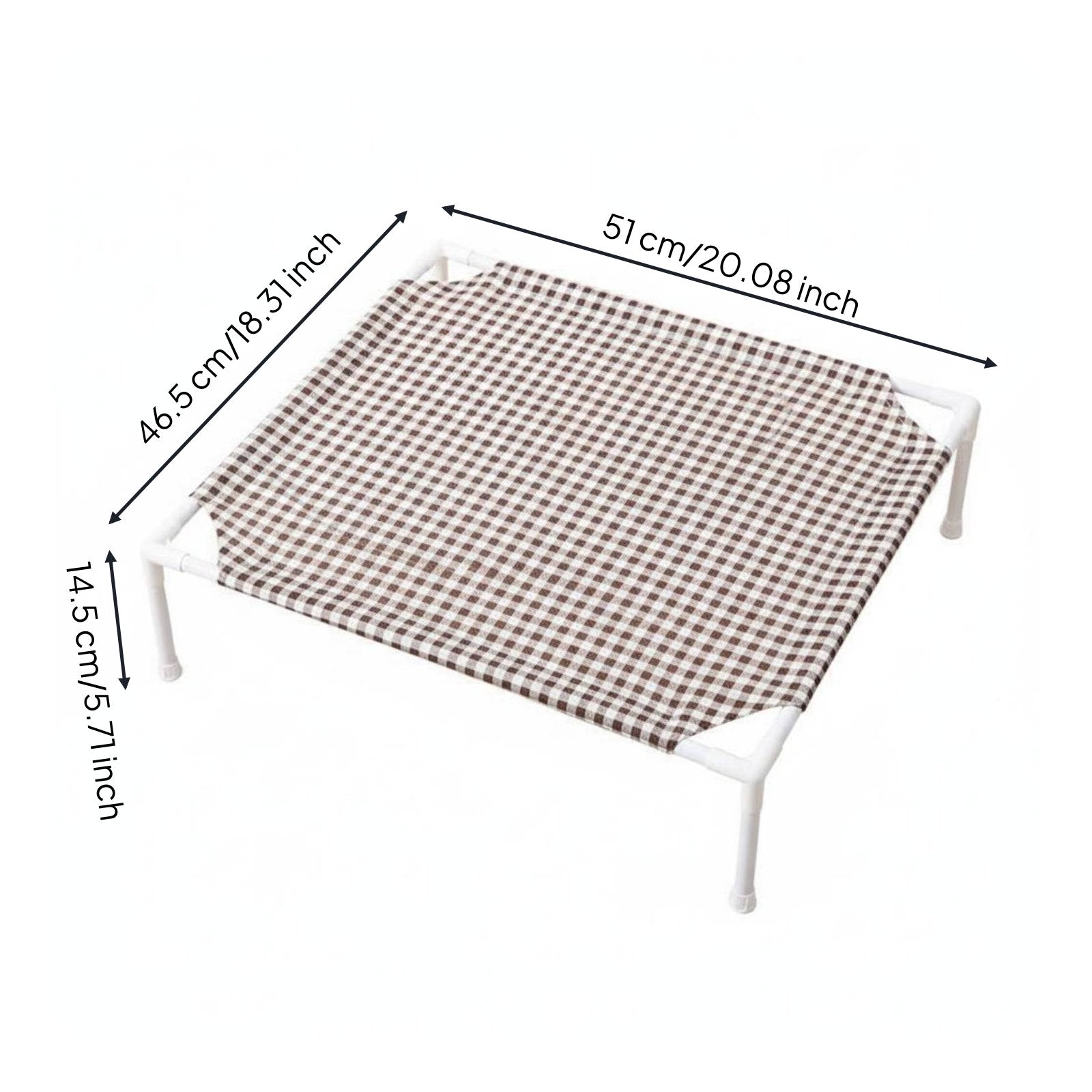 Elevated Pet Bed Long-Lasting Frame Washable Dog Cat Bed Lightweight for Summer