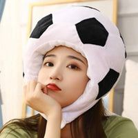 Furry Soccer Hat Cute Soccer Head Hat Comfortable to Wear for Photo