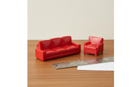 1/64 Scale Sofa Set DIY Prop Tiny Couch Model Elegant Workmanship