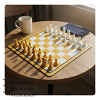 Chess Set Portable Rubber Mat Chess Set Lightweight for Beginners, Students