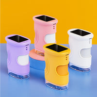 Screen Digital Microscope 1000x Magnification Handheld Microscope 8 LED Light