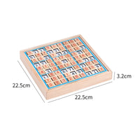 Wooden Sudoku Board Brain Training Math Thinking Game Quick Begin for Beginners