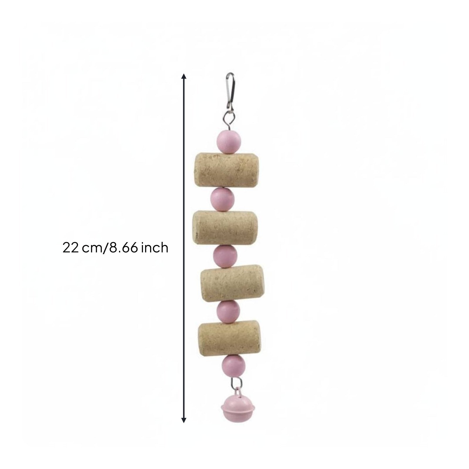 Cork Block Chew Toy Natural Wood Hanging Bird Chew Toy Boredom Relief