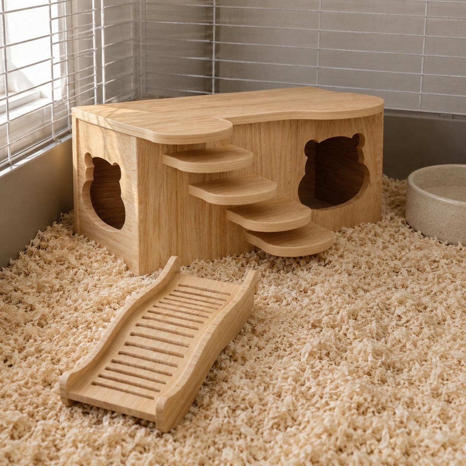 Hamster Hideout House Even Top Wooden Hamster House Sturdy