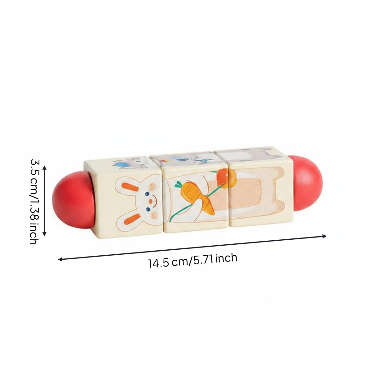 Twist and Match Toy Hand-Eye Coordination Rotating Piece Brainteaser for Infants