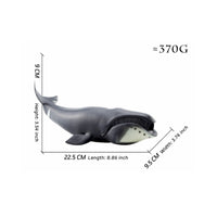 Realistic Bowhead Marine Mammal Model Educational Bowhead Marine Mammal Figurine Collectible Animal Figure for Classroom