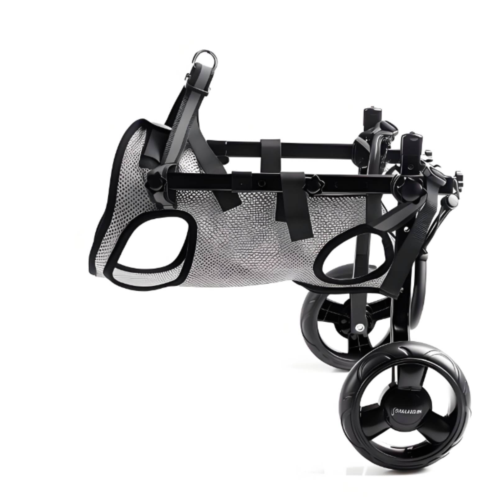 Adjustable Dog Wheelchair Mesh Textile Dog Wheelchair Support Cart Harness-Style