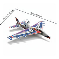 USB rechargeable foam airplane toy for kids, random design.
