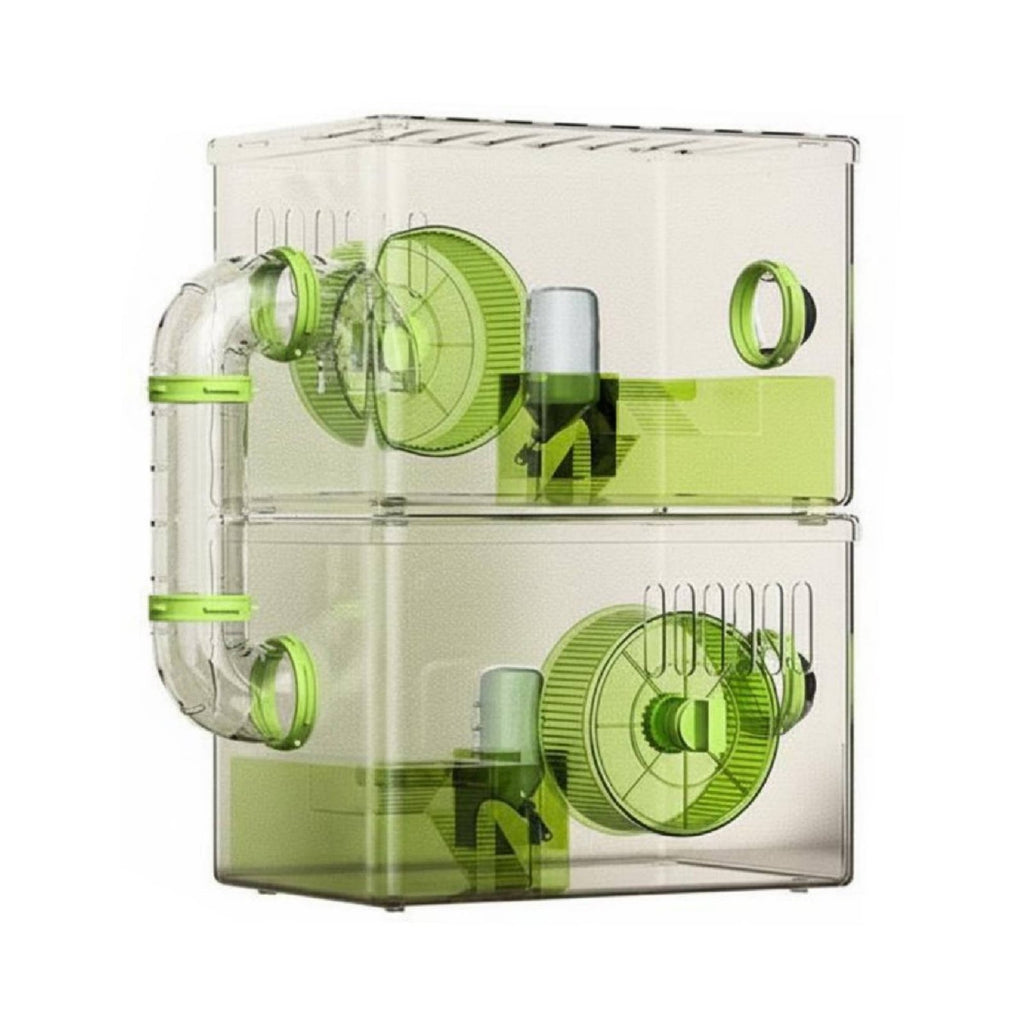 Transparent Hamster Enclosure Easy to Clean Clear Acrylic Hamster Enclosure