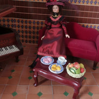 Historical Dollhouse Doll for Miniature Scene, Hobbyists, Collectors