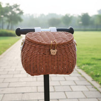 Rattan Basket Backpack Handwoven Woven Kids Backpack Sturdy for Baby Carriage
