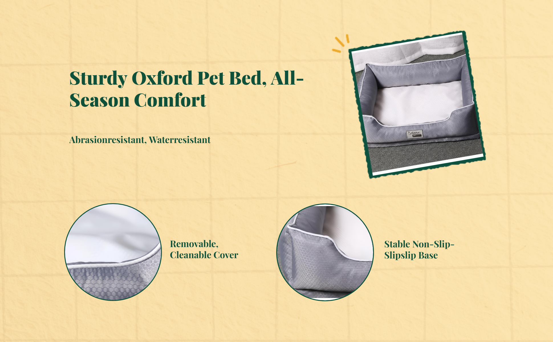 Orthopedic bed for medium-large dogs