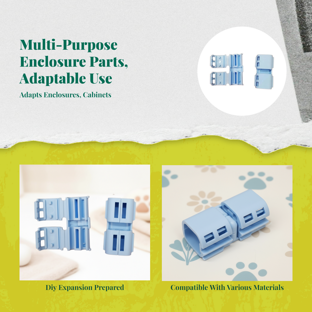 Plastic Joiners for Pet Enclosures, Corner Buckles for Pet Playpens, Easy to Assemble, sturdy, Versatile