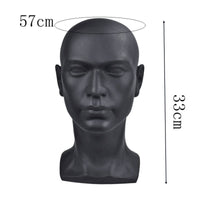 Male Mannequin Head Stable Base Hairpiece Display Stand for Retail Shop