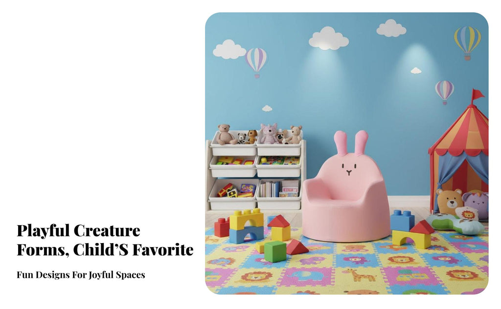 creatureShaped Floor Lounger Soft and Comfortable children's Furniture for Babies
