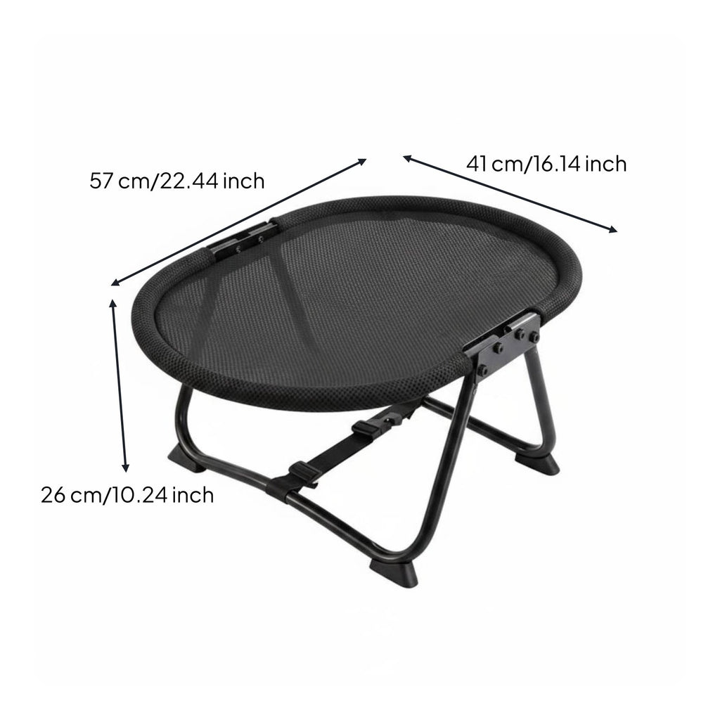 Elevated Mesh Pet Bed Cooling Feline Hammock Bed Easy to Clean for Cats