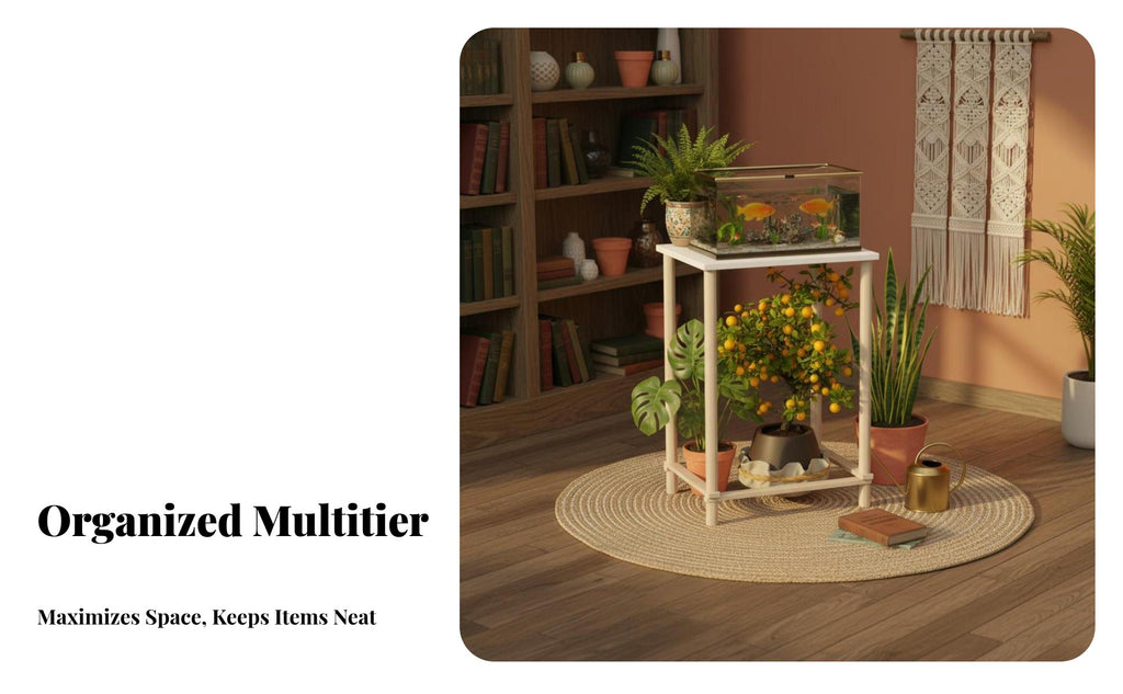 Multi-Tier aquatic aquarium Rack Floor-Standing Multi-Tier Metal Frame Shelf sturdyDuty