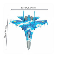 Su-27 Model Quick Build Scale Jet Model Easy to Assemble for Collection