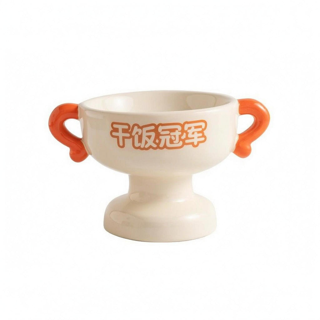 Elevated Pet Bowl Glossy Pedestal Pet Bowl Smooth