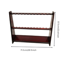 Floor-Standing Cue Rack Freestanding Pool Stick Holder Rounded Corners