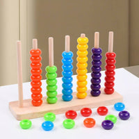Color Sorting Abacus Educational Bead Counting Frame Glide Sliding for Babies