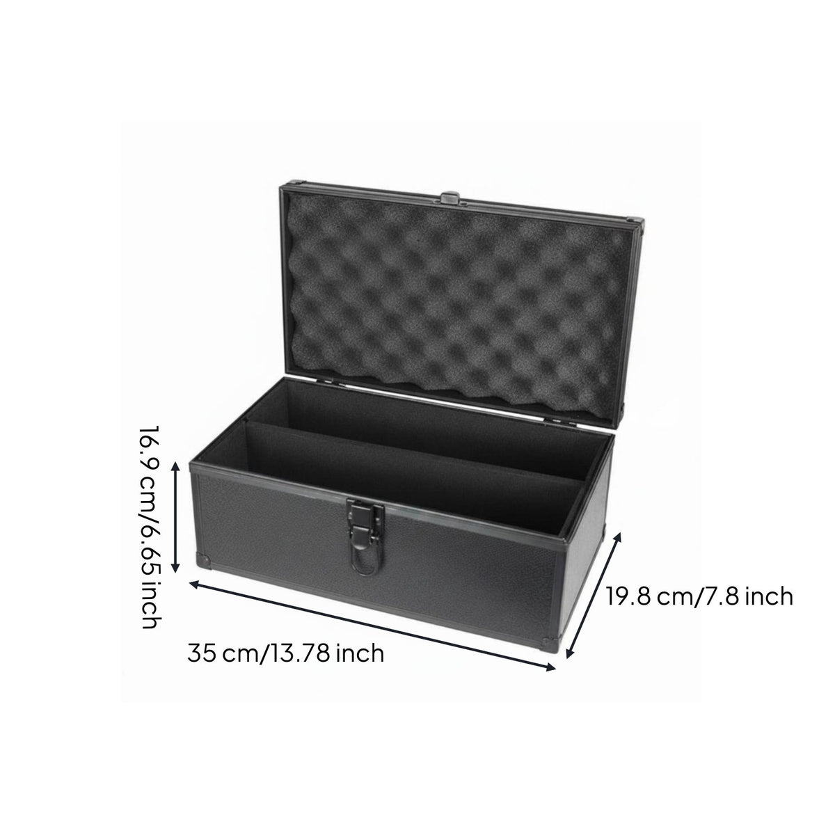 PSA Card Storage Box Foam Lined TCG Card Organizer Box Shockproof for Collectors