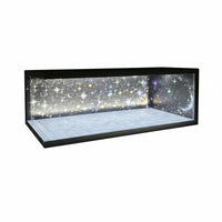 1:64 Scale Model Car Display USB Powered LED Lighted Diorama Case Dustproof Futuristic Scene Display Box for Bookshelf
